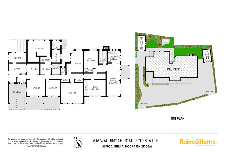 Floorplan of Homely house listing, 616 Warringah Road, Forestville NSW 2087