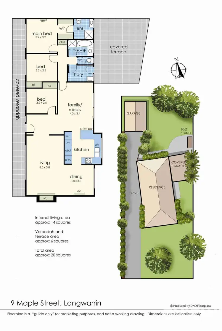 Floorplan of Homely house listing, 9 Maple Street, Langwarrin VIC 3910