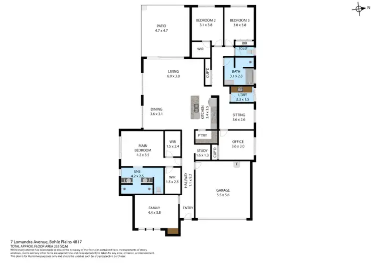 Floorplan of Homely house listing, 7 Lomandra Avenue, Bohle Plains QLD 4817
