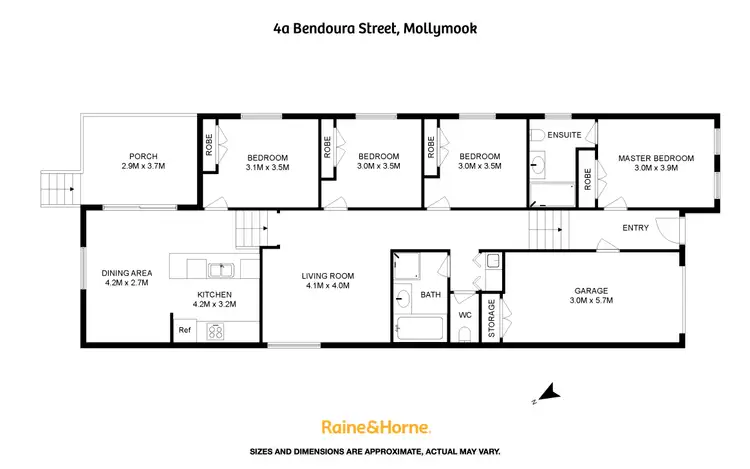 Floorplan of Homely house listing, 4A Bendoura Street, Mollymook NSW 2539