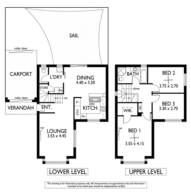 Floorplan of Homely townhouse listing, 1/52 Garfield Avenue, Kurralta Park SA 5037