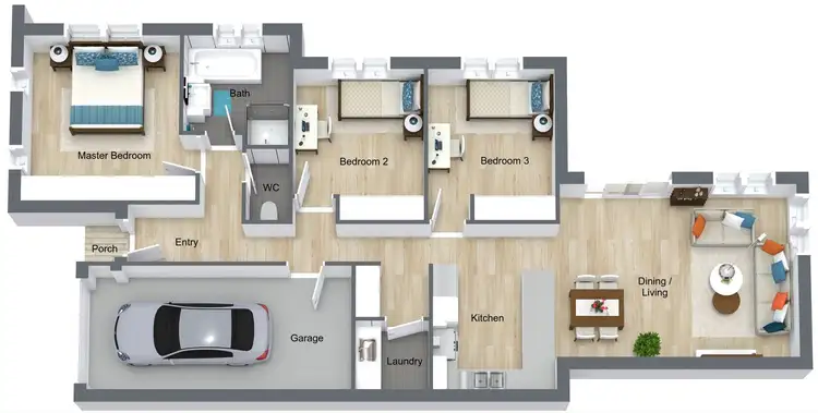 Floorplan of Homely house listing, 72 Wunderly Circuit, Macgregor ACT 2615