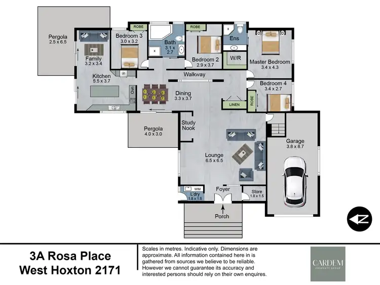 Floorplan of Homely house listing, 3a Rosa Place, West Hoxton NSW 2171