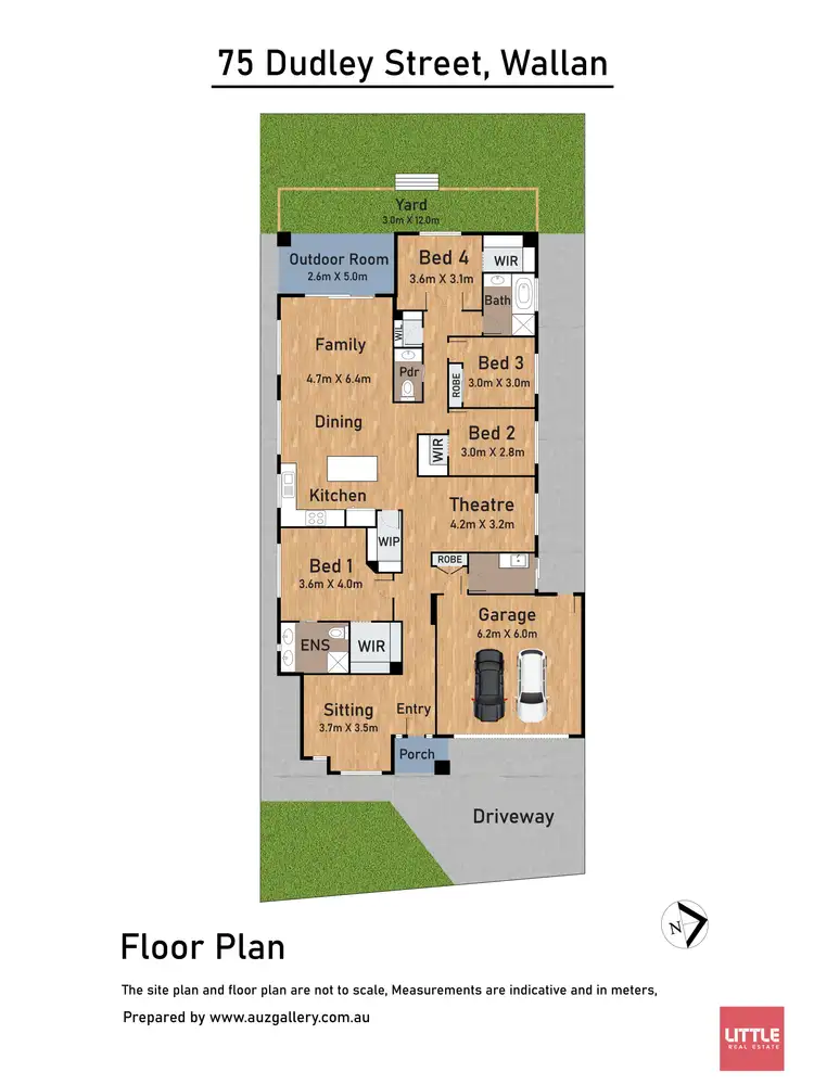 Floorplan of Homely house listing, 75 Dudley Street, Wallan VIC 3756