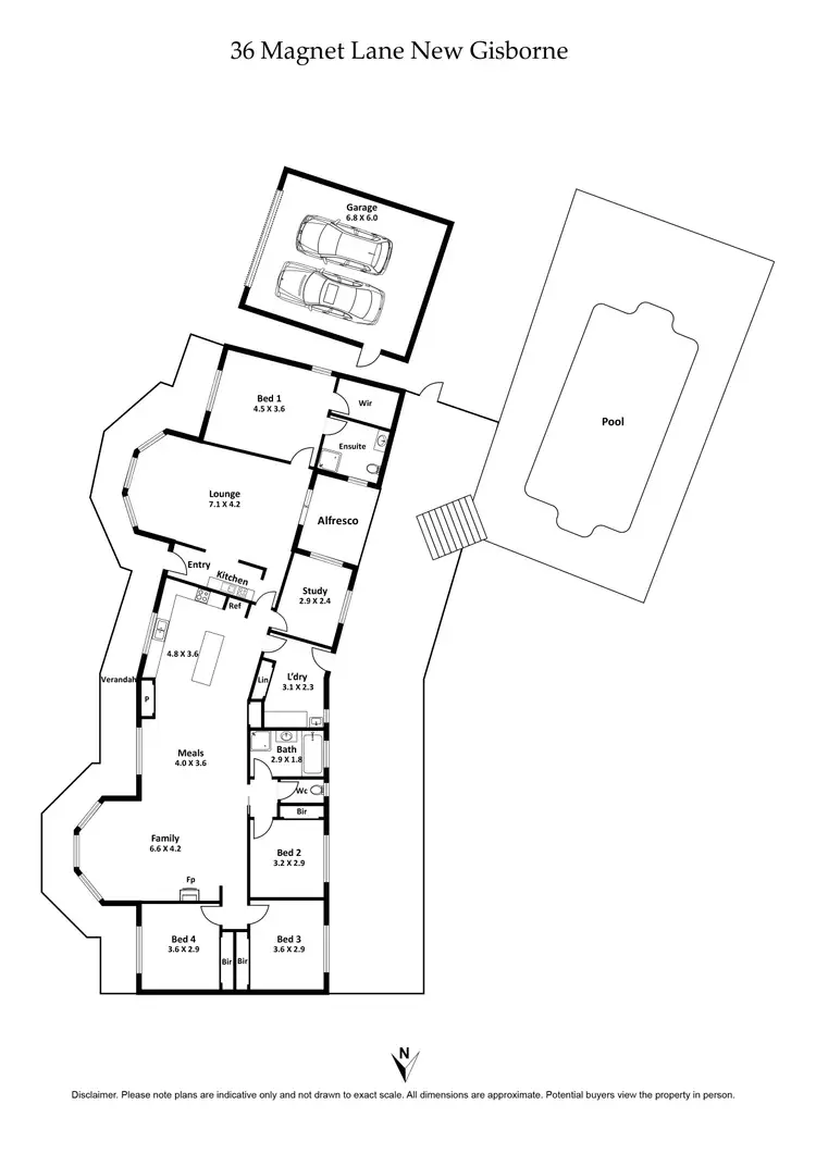 Floorplan of Homely house listing, 36 Magnet Lane, New Gisborne VIC 3438