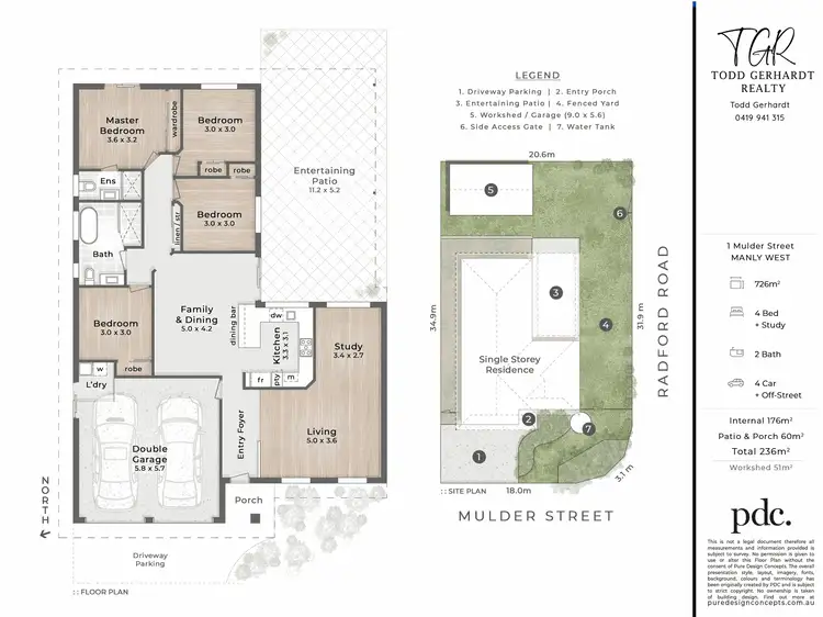 Floorplan of Homely house listing, 1 Mulder Street, Manly West QLD 4179
