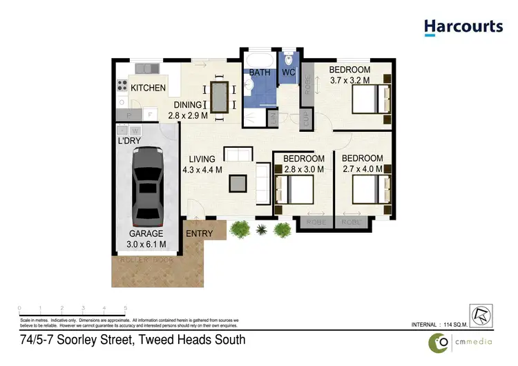 Floorplan of Homely villa listing, 74/5-7 Soorley Street, Tweed Heads South NSW 2486