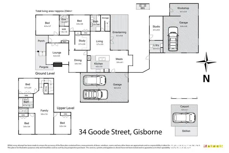 Floorplan of Homely house listing, 34 Goode Street, Gisborne VIC 3437
