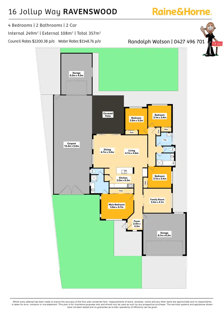 Floorplan of Homely house listing, 16 Jollup Way, Ravenswood WA 6208