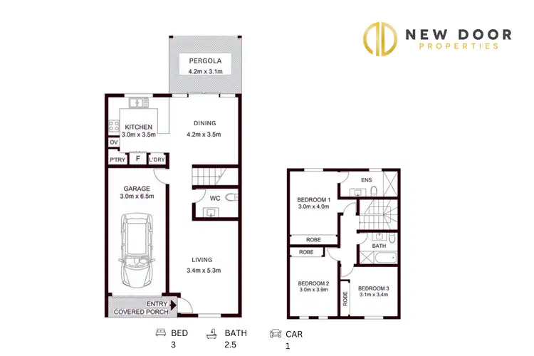 Floorplan of Homely house listing, 6 Yandell Way, Casey ACT 2913