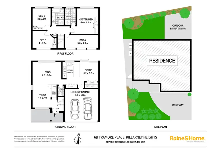 Floorplan of Homely semi-detached listing, 6B Tramore Place, Killarney Heights NSW 2087