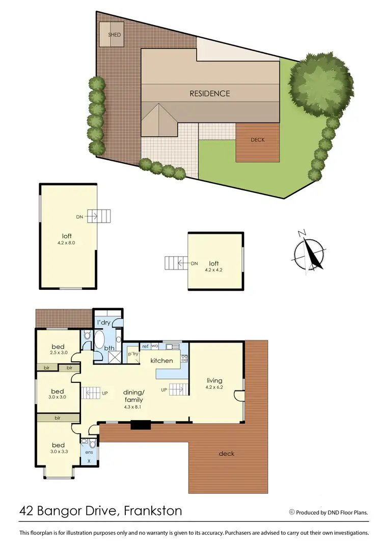 Floorplan of Homely house listing, 42 Bangor Drive, Frankston VIC 3199