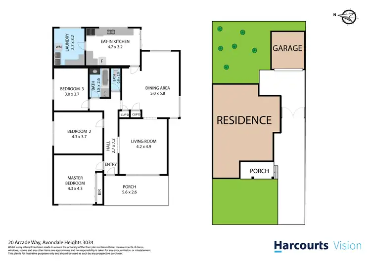 Floorplan of Homely house listing, 20 Arcade Way, Avondale Heights VIC 3034