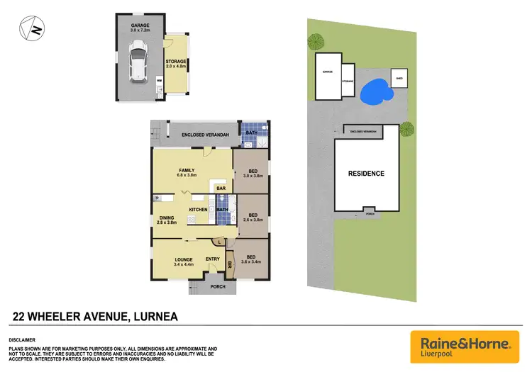 Floorplan of Homely house listing, 22 Wheeler Avenue, Lurnea NSW 2170