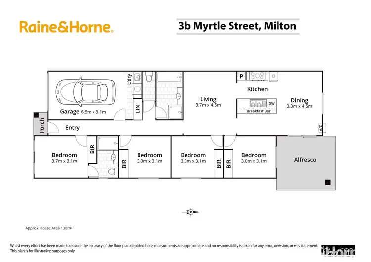 Floorplan of Homely semi-detached listing, 3B Myrtle Forest Drive, Milton NSW 2538