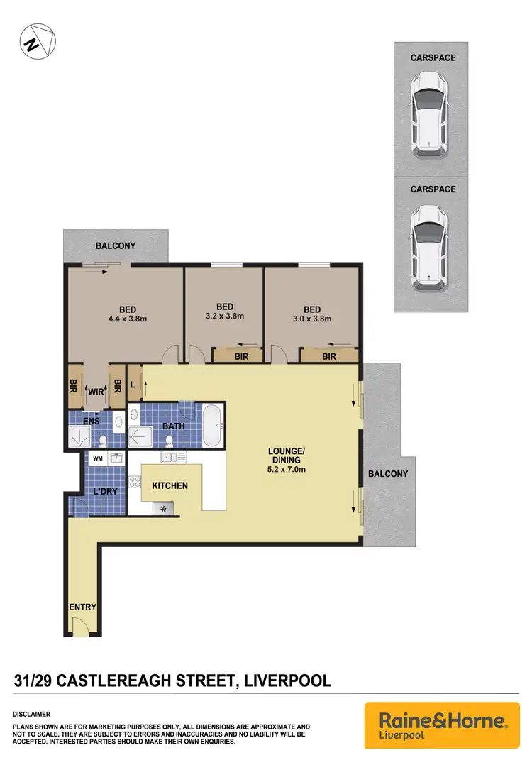 Floorplan of Homely apartment listing, 31/29-31 Castlereagh Street, Liverpool NSW 2170