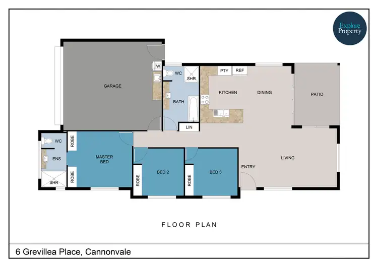 Floorplan of Homely house listing, 6 Grevillea Place, Cannonvale QLD 4802