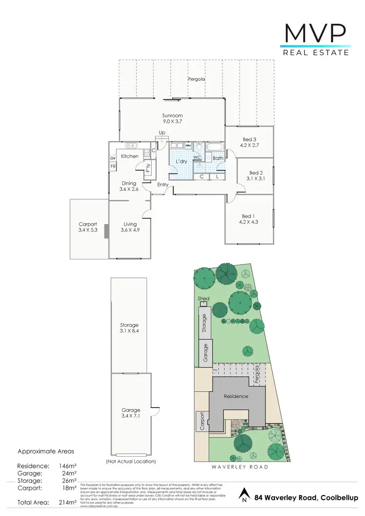 Floorplan of Homely house listing, 84 Waverley Road, Coolbellup WA 6163