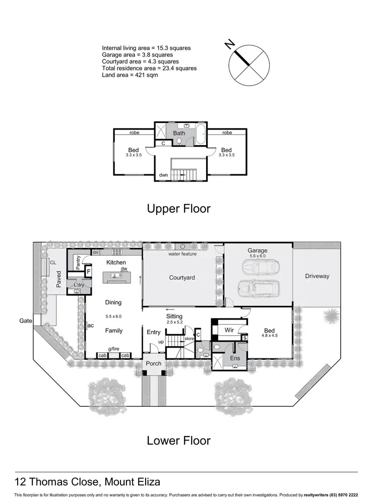 Floorplan of Homely house listing, 12 Thomas Close, Mount Eliza VIC 3930