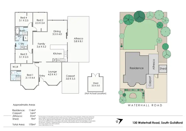 Floorplan of Homely house listing, 130 Waterhall Road, South Guildford WA 6055