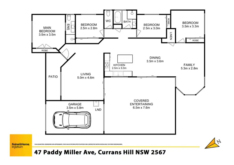 Floorplan of Homely house listing, 47 Paddy Miller Avenue, Currans Hill NSW 2567