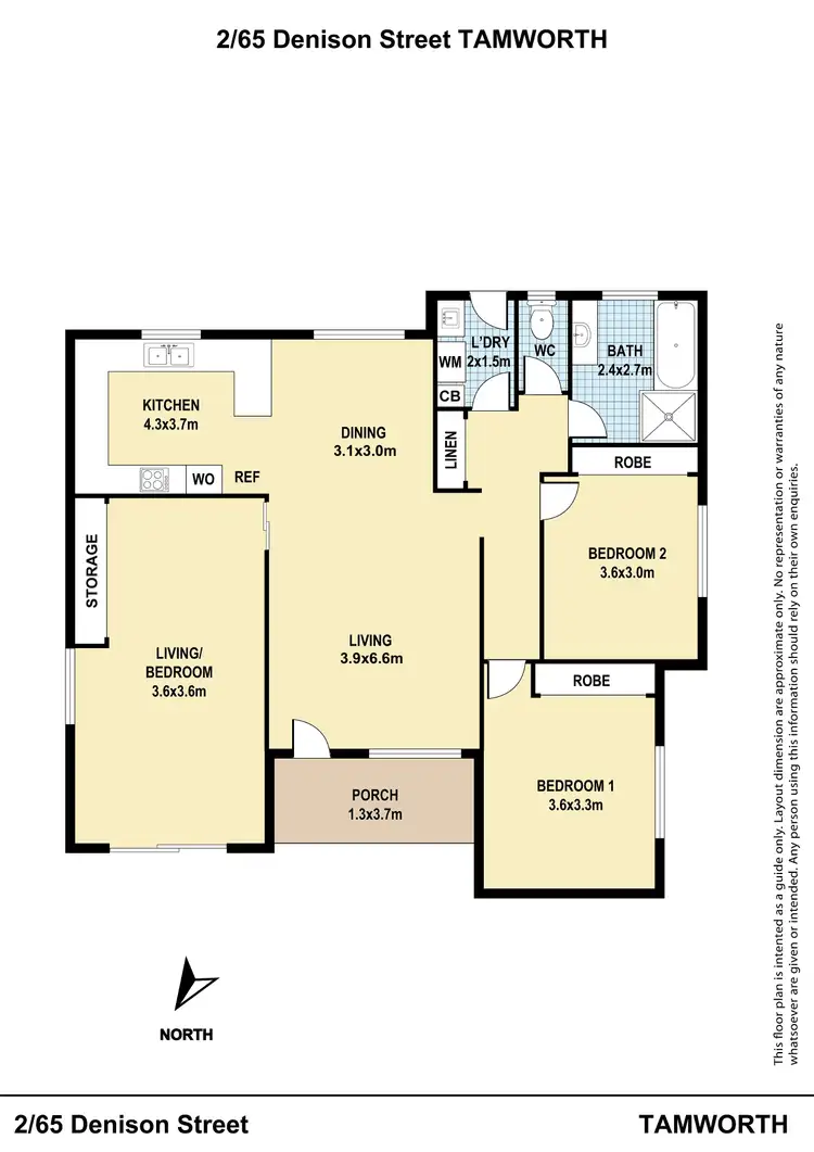 Floorplan of Homely house listing, 65B Denison Street, West Tamworth NSW 2340