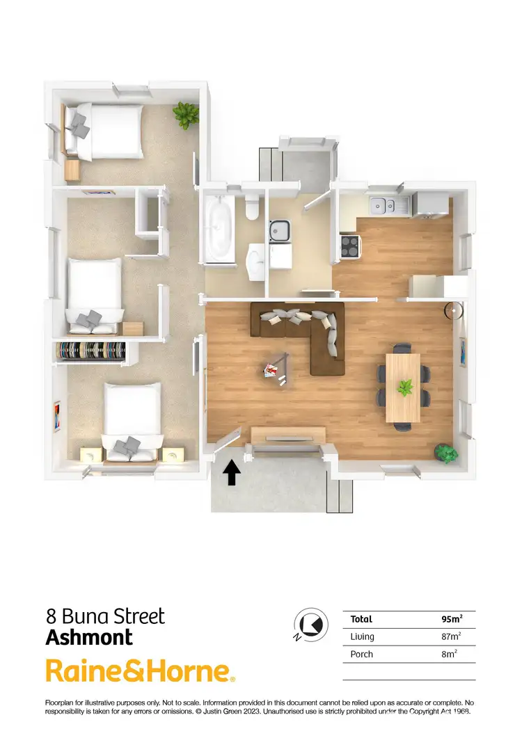Floorplan of Homely house listing, 8 Buna Street, Ashmont NSW 2650