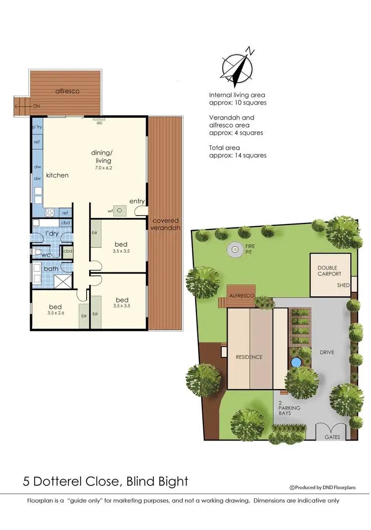 Floorplan of Homely house listing, 5 Dotterel Close, Blind Bight VIC 3980