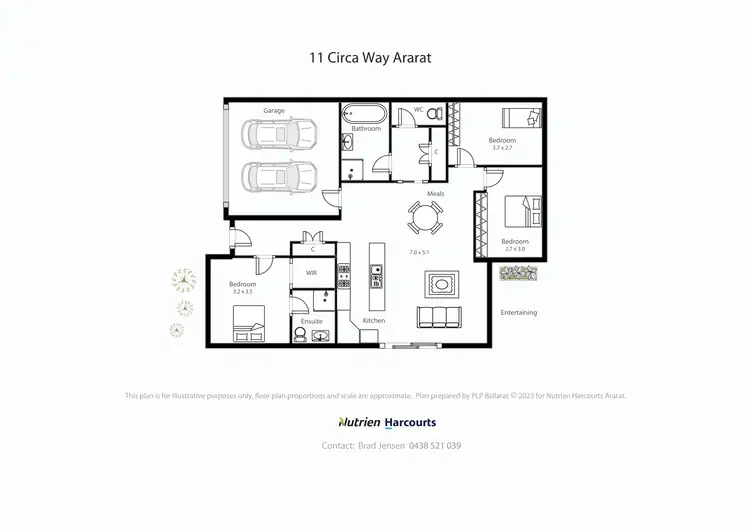 Floorplan of Homely house listing, 11 Circa Way, Ararat VIC 3377