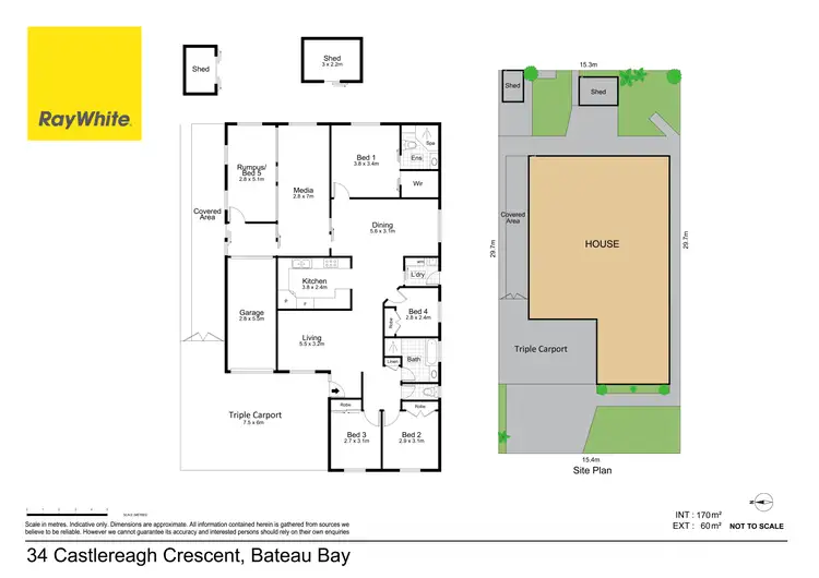 Floorplan of Homely house listing, 34 Castlereagh Crescent, Bateau Bay NSW 2261