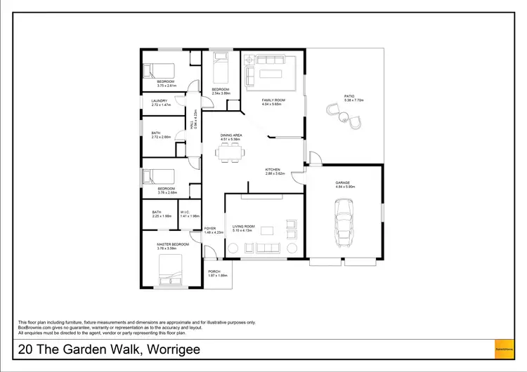 Floorplan of Homely house listing, 20 The Garden Walk, Worrigee NSW 2540