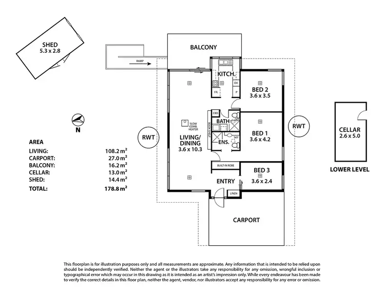 Floorplan of Homely house listing, 9 Caldwell Street, Strathalbyn SA 5255