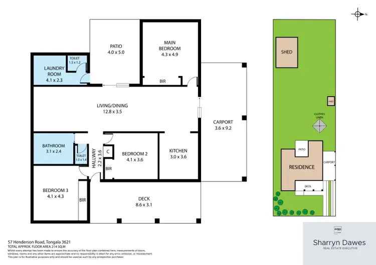 Floorplan of Homely house listing, 57 Henderson Road, Tongala VIC 3621