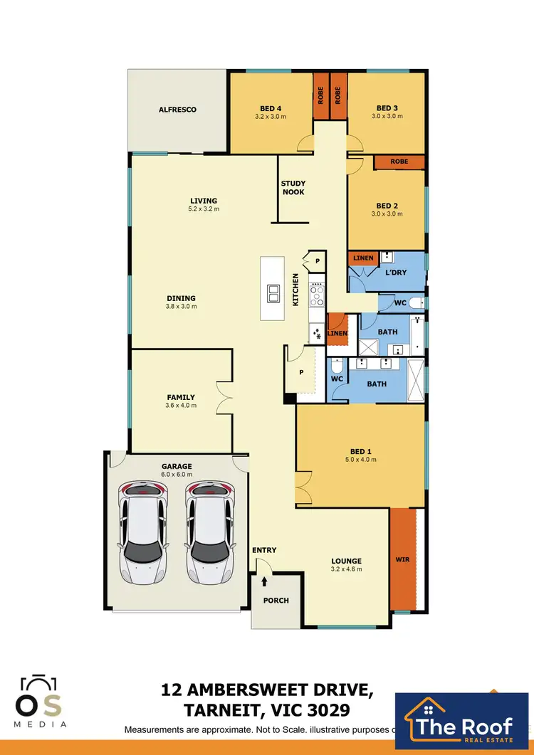 Floorplan of Homely house listing, 12 Ambersweet Drive, Tarneit VIC 3029