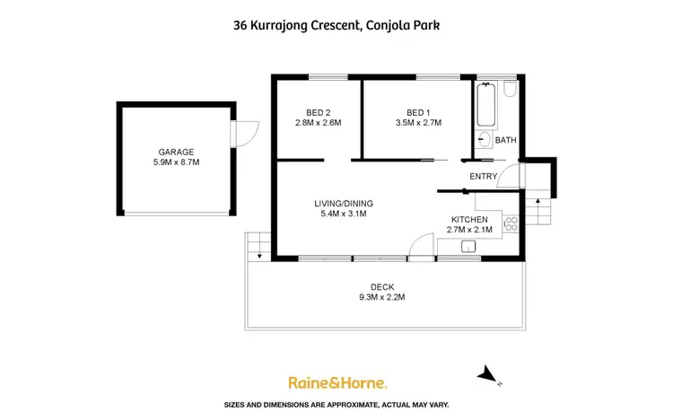Floorplan of Homely house listing, 36 Kurrajong Crescent, Conjola Park NSW 2539