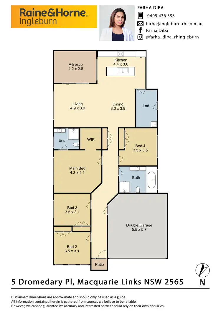 Floorplan of Homely house listing, 5 Dromedary Place, Macquarie Links NSW 2565