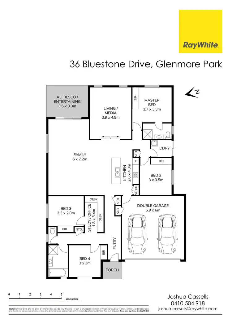 Floorplan of Homely house listing, 36 Bluestone Drive, Glenmore Park NSW 2745