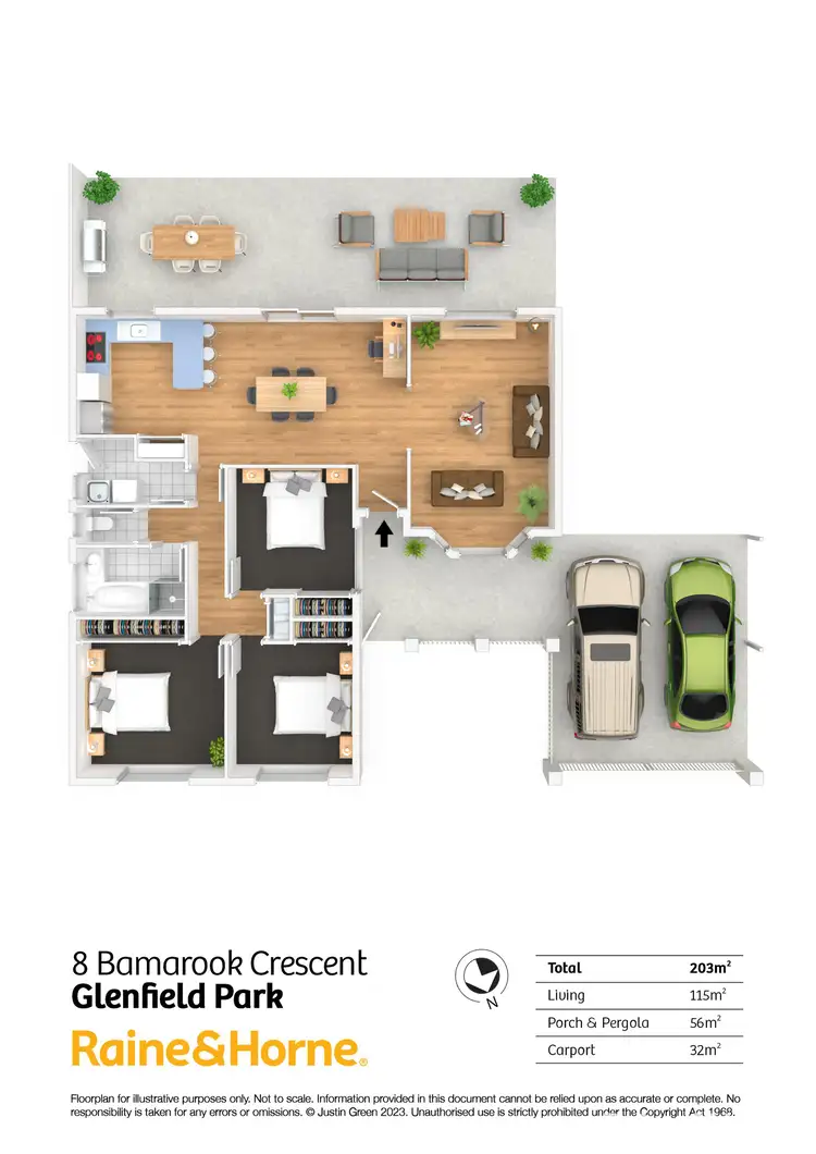 Floorplan of Homely house listing, 8 Bamarook Crescent, Glenfield Park NSW 2650