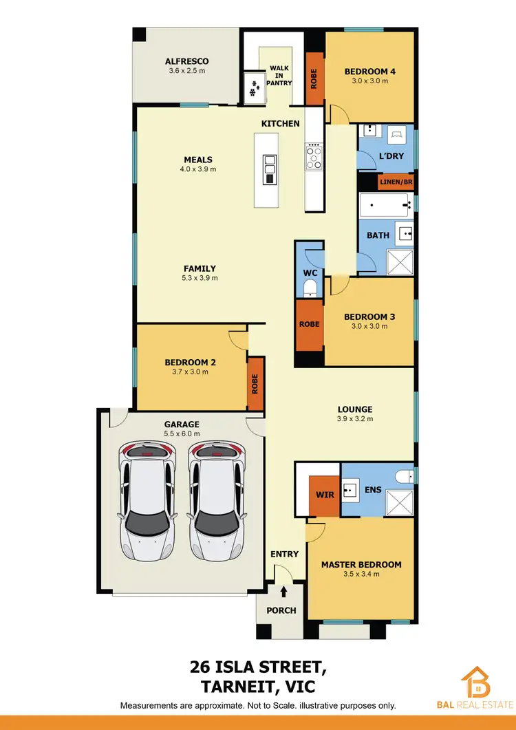 Floorplan of Homely house listing, 26 Isla Street, Tarneit VIC 3029