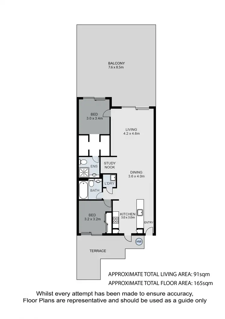 Floorplan of Homely unit listing, 203/15 Parkland Street, Nundah QLD 4012