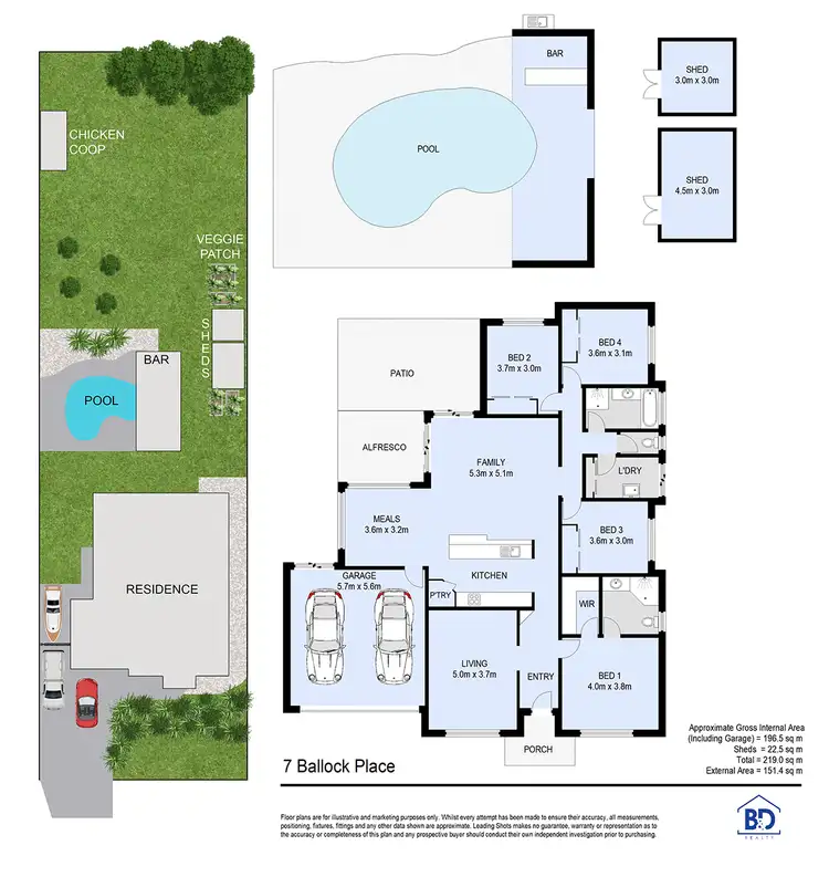 Floorplan of Homely house listing, 7 Ballook Place, D'aguilar QLD 4514