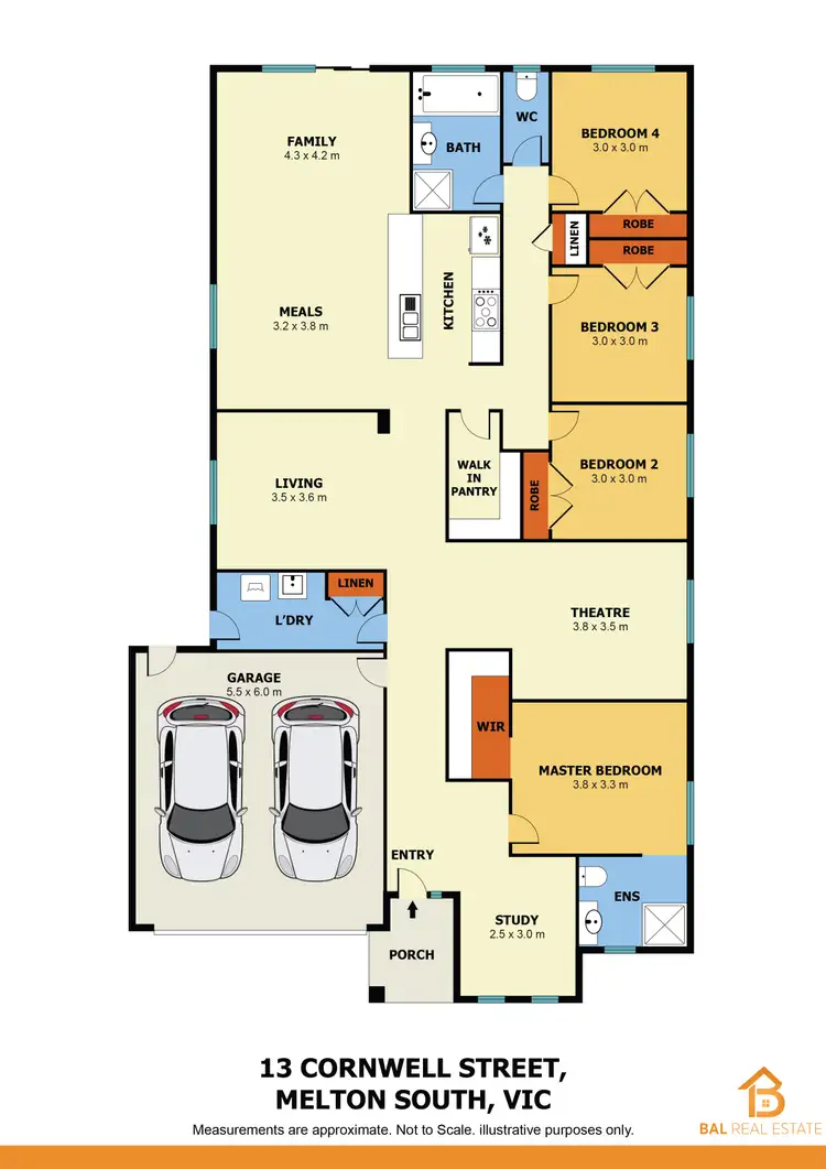 Floorplan of Homely house listing, 13 Cornwell Street, Melton South VIC 3338