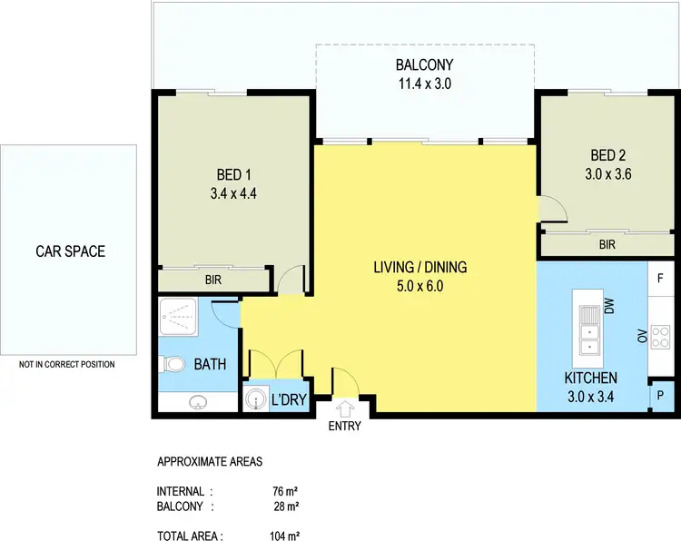 Floorplan of Homely apartment listing, 5/51 Curie Avenue, Oak Park VIC 3046