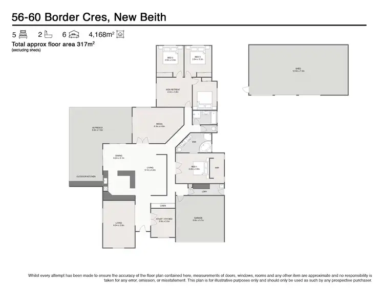 Floorplan of Homely house listing, 56-60 Border Crescent, New Beith QLD 4124