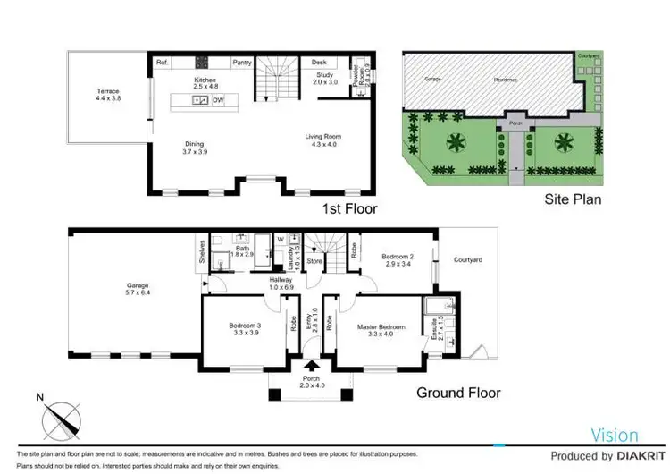 Floorplan of Homely townhouse listing, 1/8 Military Road, Avondale Heights VIC 3034