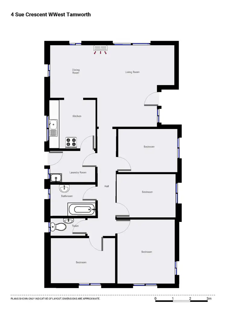 Floorplan of Homely house listing, 4 Sue Crescent, West Tamworth NSW 2340