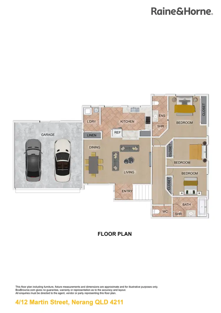Floorplan of Homely townhouse listing, 4/12 Martin Street, Nerang QLD 4211