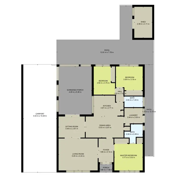 Floorplan of Homely house listing, 47 Atheldene Drive, St Albans VIC 3021