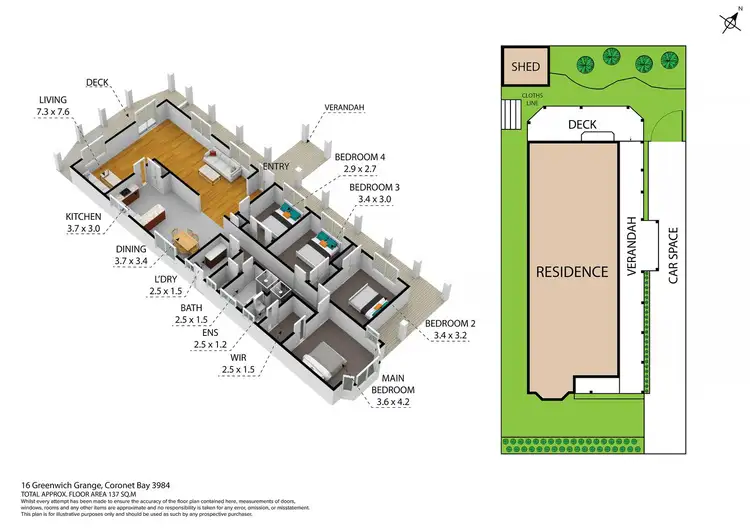 Floorplan of Homely house listing, 16 Greenwich Grange, Coronet Bay VIC 3984