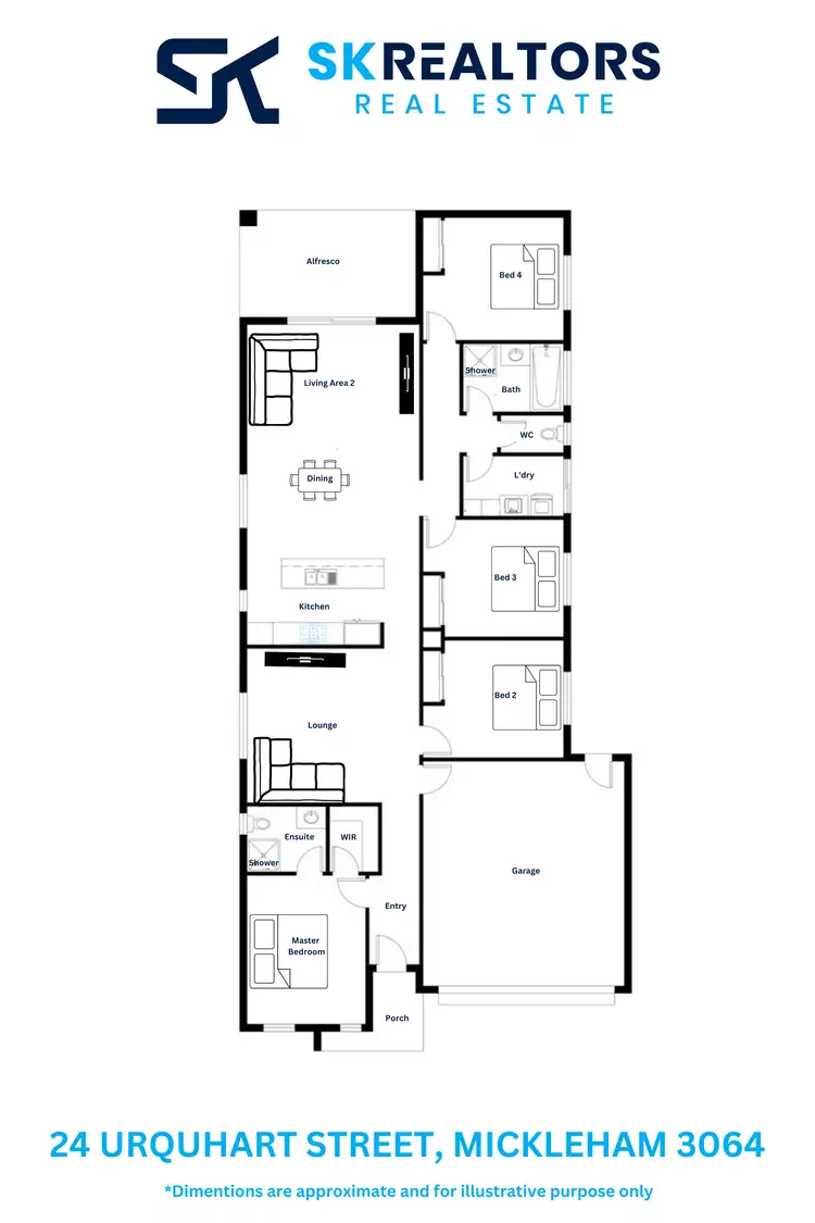 Floorplan of Homely house listing, 24 Urquhart Street, Mickleham VIC 3064